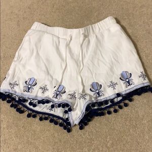 Float shorts with blue design